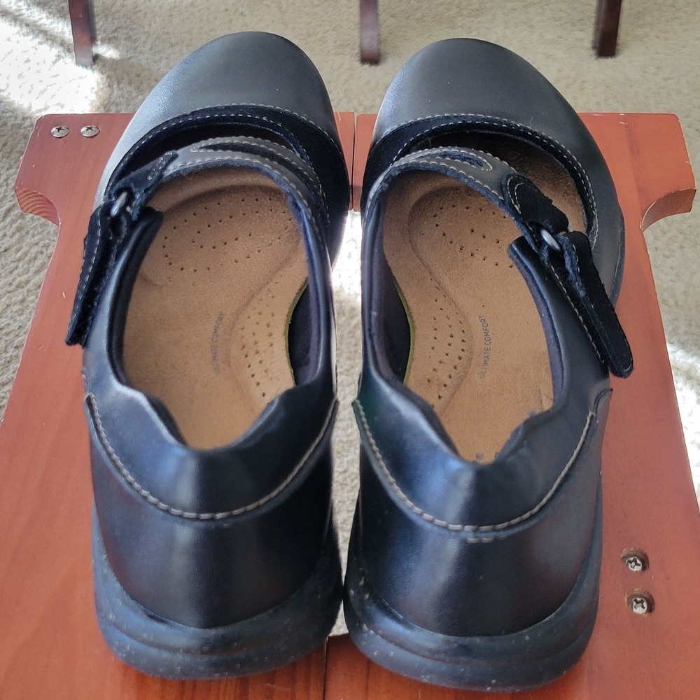 Clarks Collection Womens 8.5 M Black Roseville Jane Adjustable ZStrap Mary Jane - Picture 4 of 9